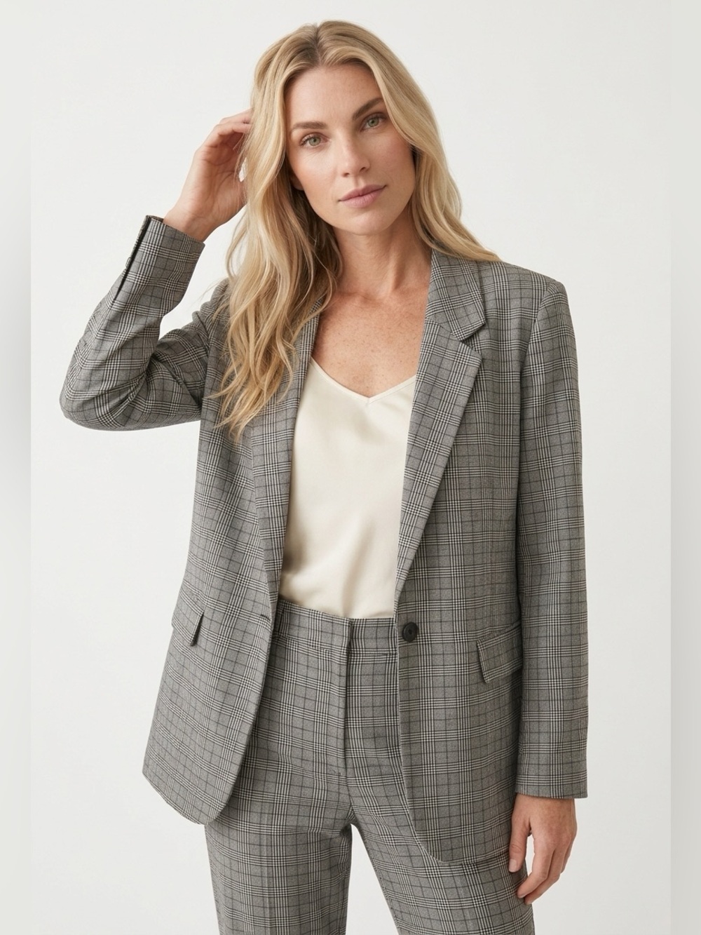 Steve Madden plaid blazer